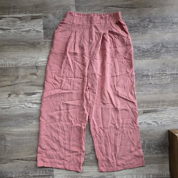 HALARA Pants - HALARA Rose Pink Wide-Leg Light Weight Pants Size Small